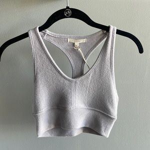Z Supply V Neck Tank Bra in Lavender